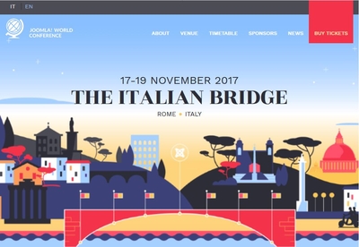 Joomla Weltkonferenz Webseite
