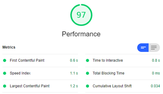 pagespeed Analyse Google Lighthouse, digitales Ausmisten