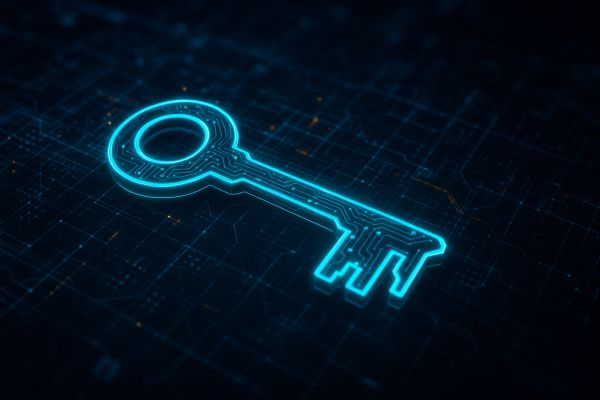 Passkey - Grafik eines Sicherheitsschlosses mit Fingerabdruck