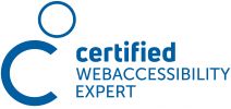 Logo Certified Web Accessibility Expertin