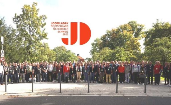 Gruppenbild beim JoomlaDay DACH 2022