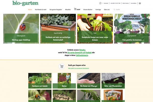 bio-garten Online-Shop Screenshot